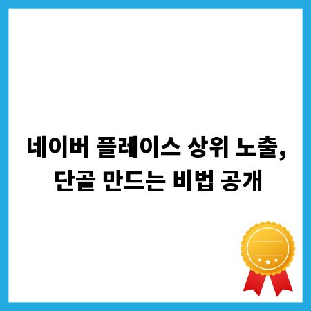 네이버 플레이스 상위 노출, 단골 만드는 비법 공개