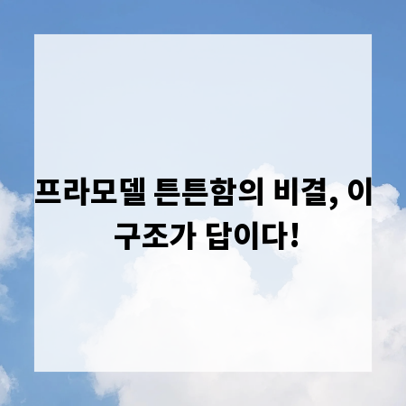 프라모델 튼튼함의 비결, 이 구조가 답이다!