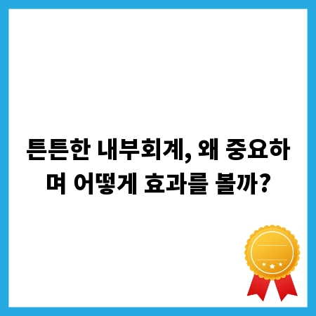 튼튼한 내부회계, 왜 중요하며 어떻게 효과를 볼까?