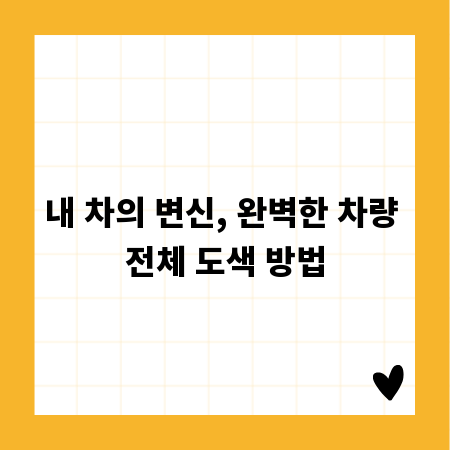 내 차의 변신, 완벽한 차량 전체 도색 방법