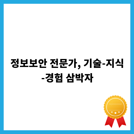 정보보안 전문가, 기술-지식-경험 삼박자