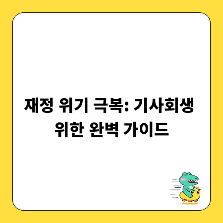 재정 위기 극복: 기사회생 위한 완벽 가이드