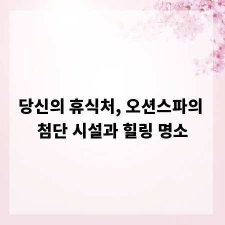 당신의 휴식처, 오션스파의 첨단 시설과 힐링 명소